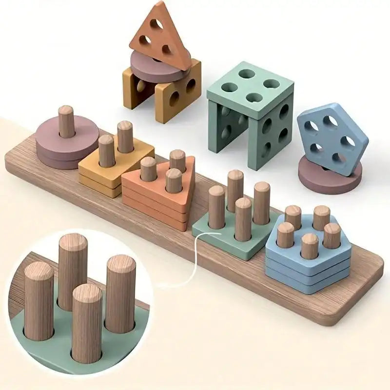 Brinquedo Montessori para crianças de 1 a 3 anos