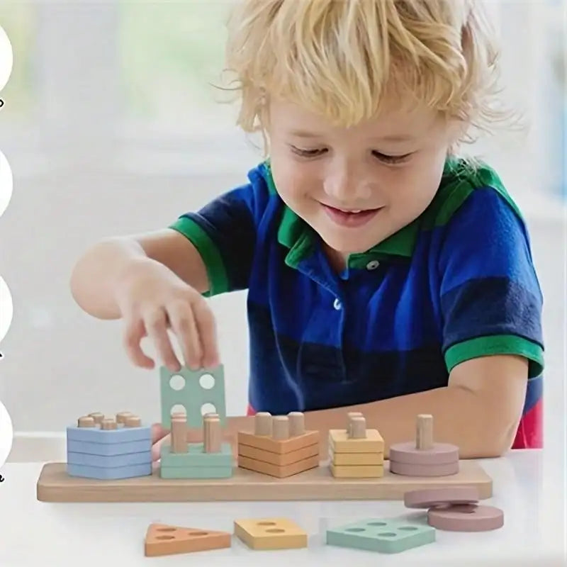 Brinquedo Montessori para crianças de 1 a 3 anos