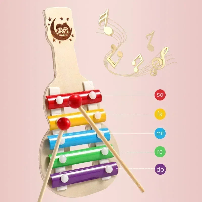 Briquedo Montessori - Instrumento Musical para bebês de 1 a 3 anos